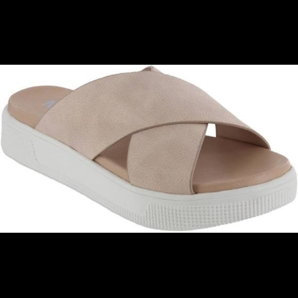 Blush Pink Mia Slip On Sandals
